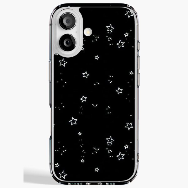 aesthetic grunge teen phone case wallet black stars quote