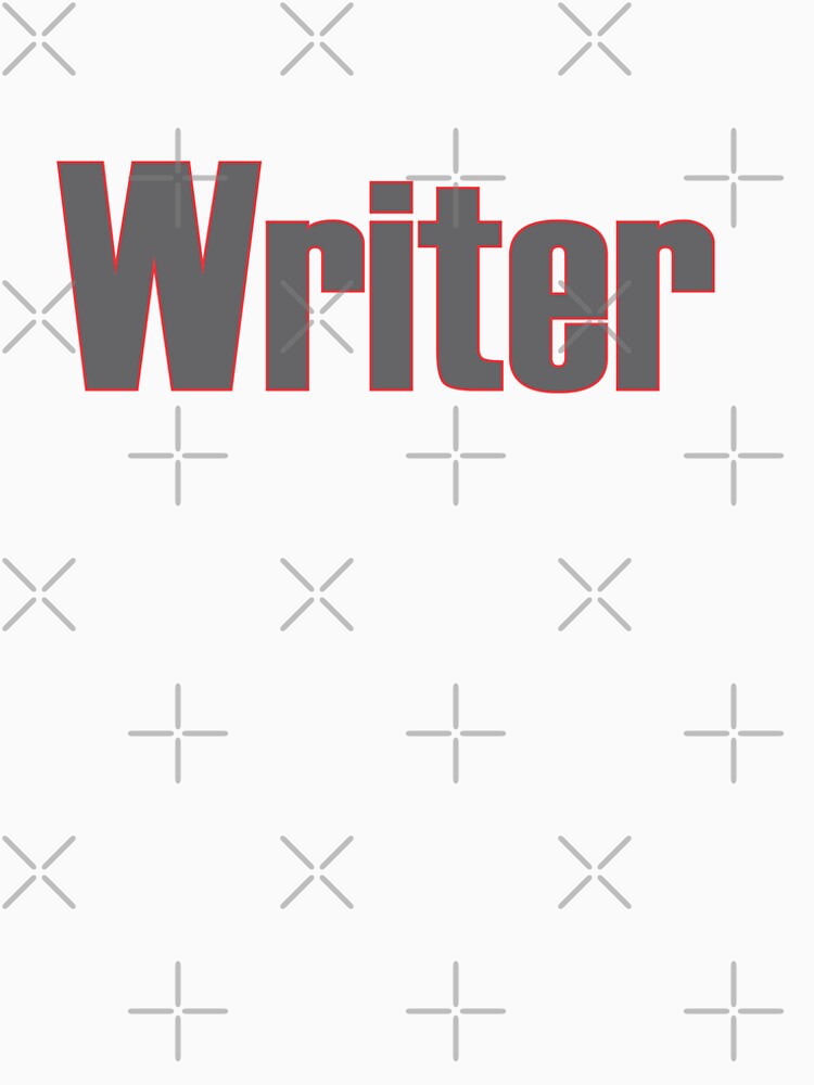Writer -- Black Text with Red Outline by willpate