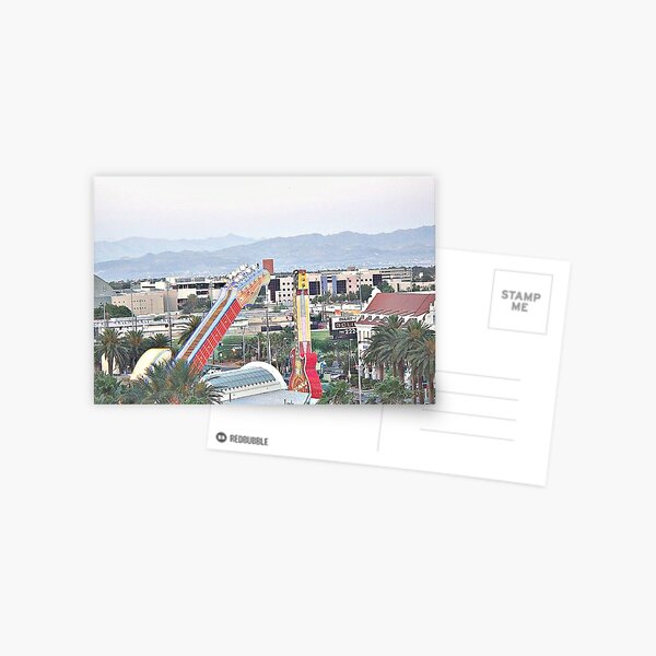 Las Vegas Hard Rock Hotel Guitars Photo Postcard