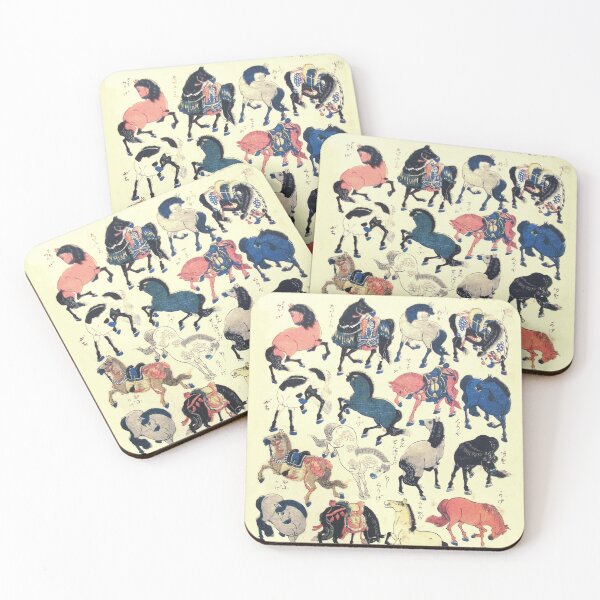 Item preview, ASIAN HORSES Japanese Study designed and sold by BulganLumini.