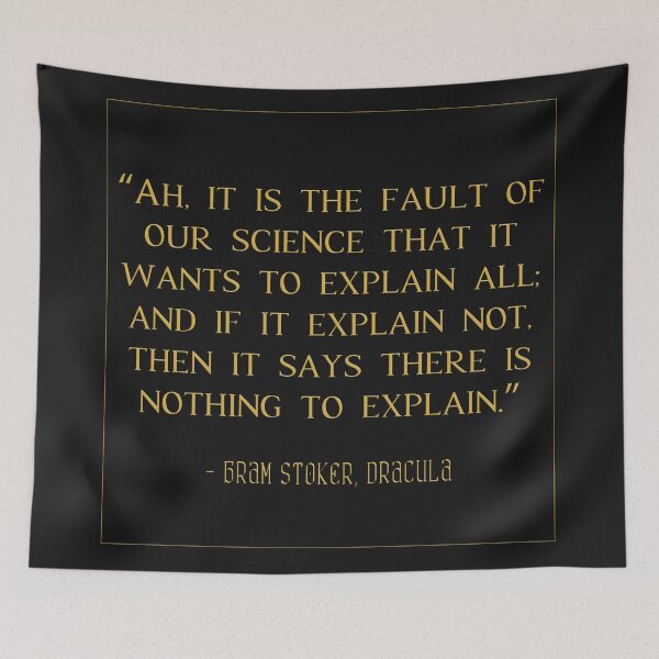 Item preview, The Fault of Our Science | Bram Stoker's Dracula | QUOTE GOTHIC WALL ART designed and sold by LanguidLustre.