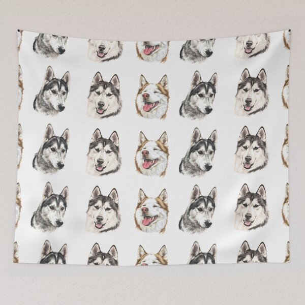Item preview, Husky trio designed and sold by RozThompsonArt.