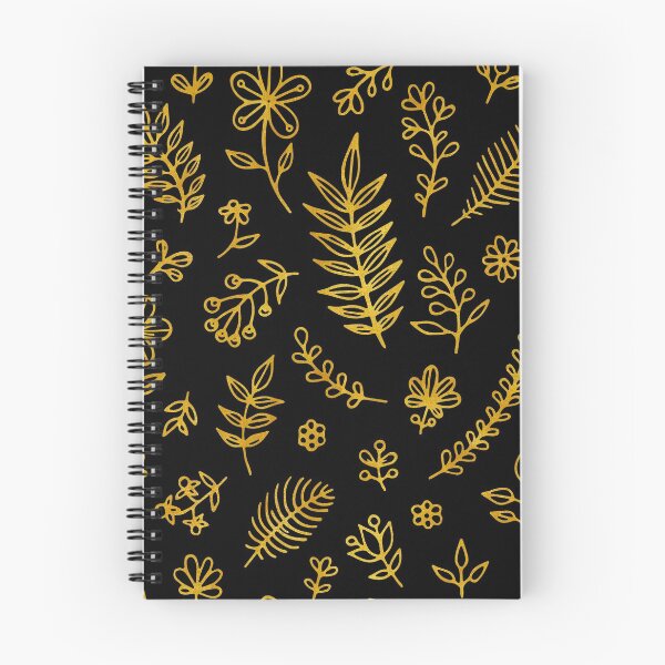 Item preview, Golden Floral Pattern Hand Drawn designed and sold by SaltyStar.