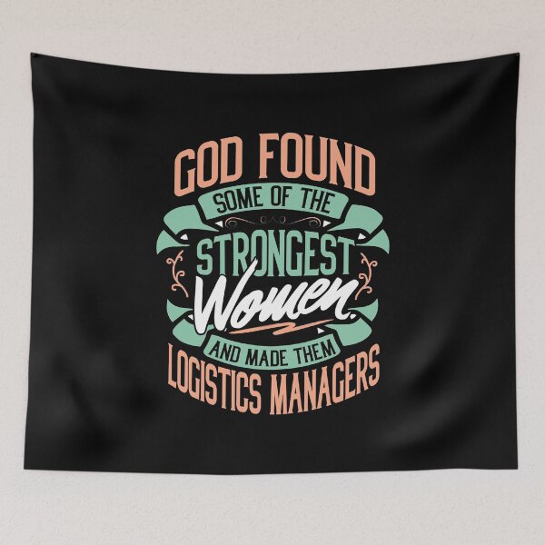 Item preview, Strong Woman Logistics Managers Profession Gift Idea designed and sold by haselshirt.