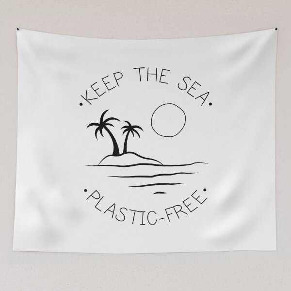 Artikelvorschau, Halten Sie das Meer frei von Plastik entworfen und verkauft von Jessica Huff.
