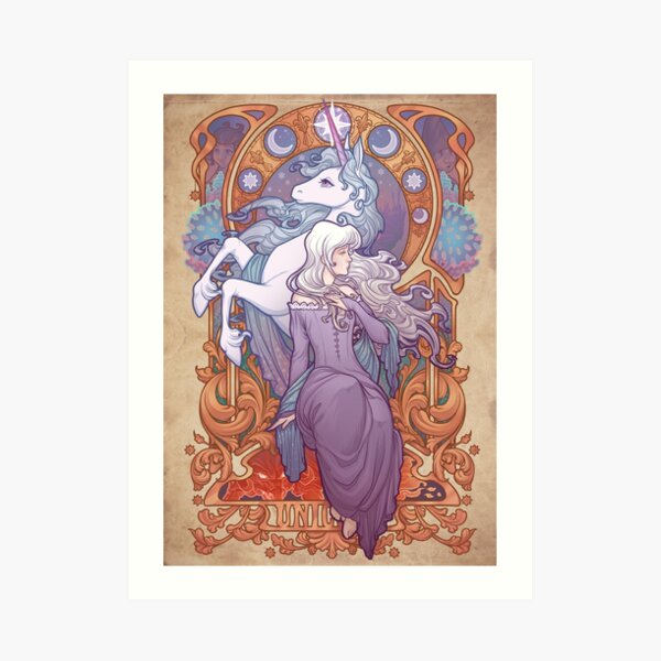 Lady Amalthea - The Last Unicorn Art Print
