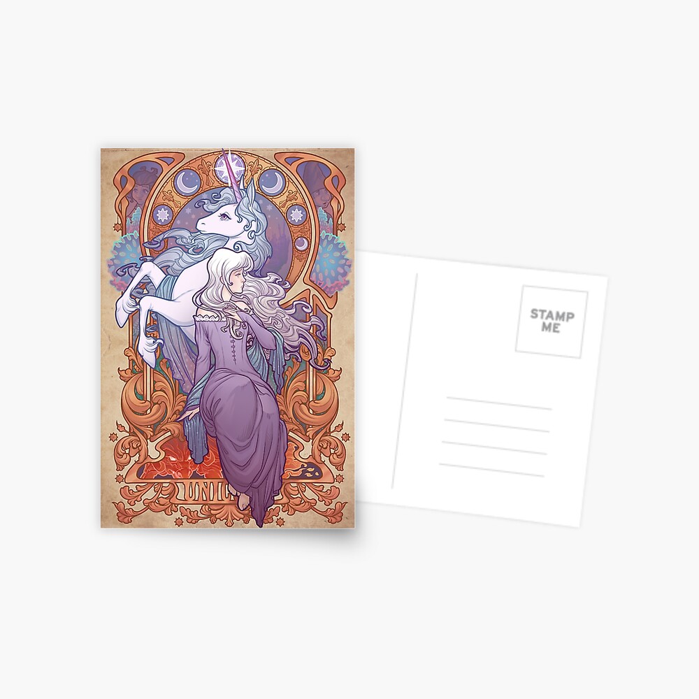 Lady Amalthea - The Last Unicorn Postcard
