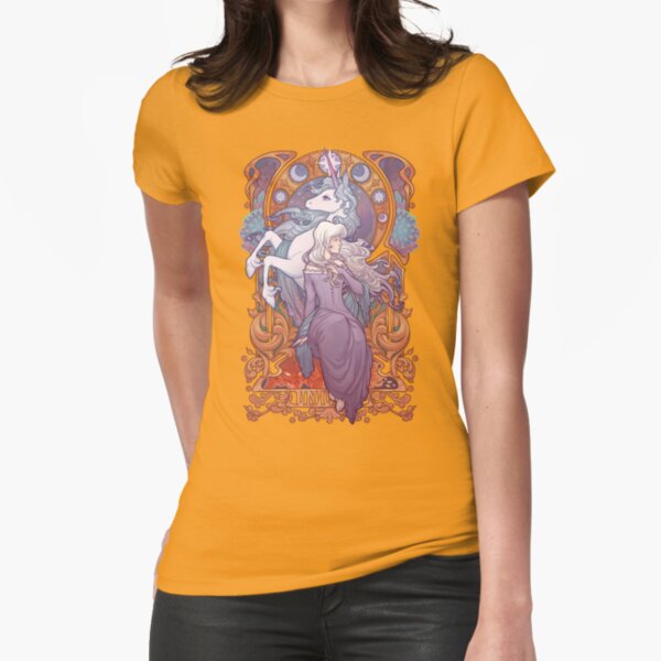 Lady Amalthea - The Last Unicorn Fitted T-Shirt