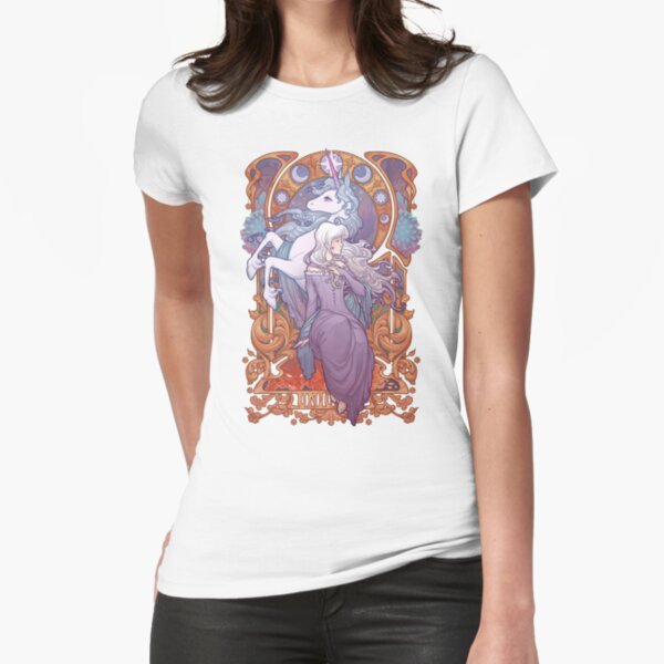 Lady Amalthea - The Last Unicorn Fitted T-Shirt