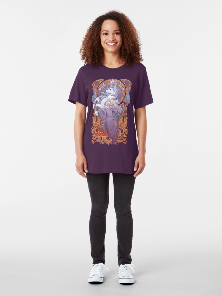 Alternate view of Lady Amalthea - The Last Unicorn Slim Fit T-Shirt