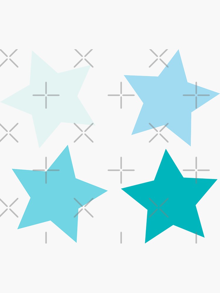 Star Sticker — Blue Stars