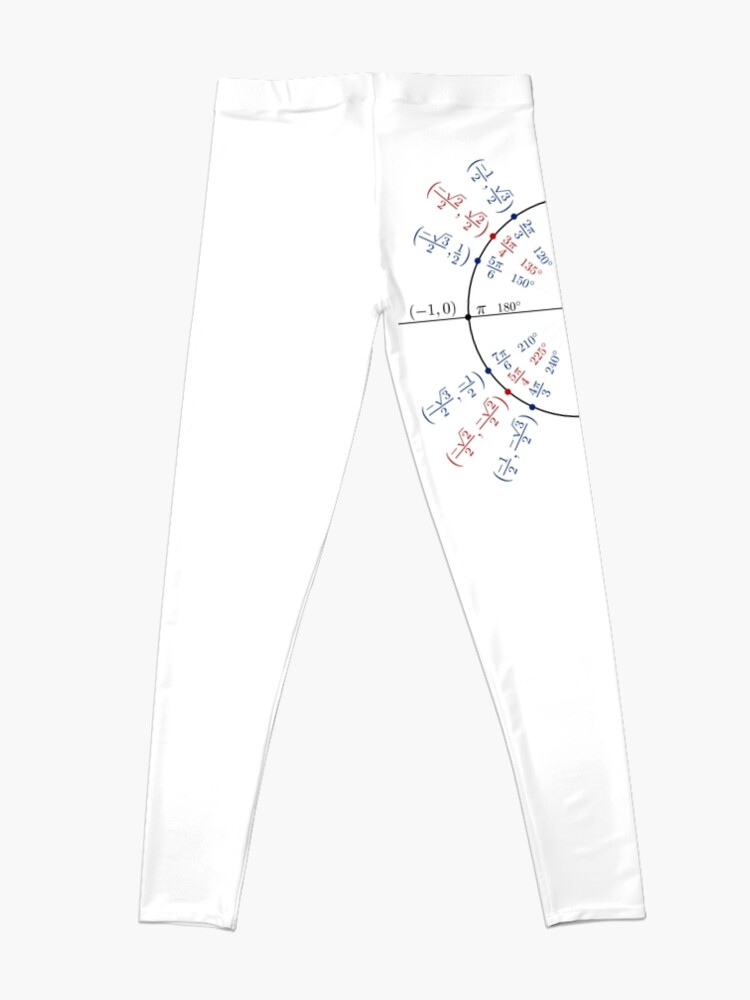 Alternate view of #UnitCircle, #Circle, #Trigonometry, #Sine, Trigonometric Functions, Cartesian Coordinate, System, Mathematics Leggings