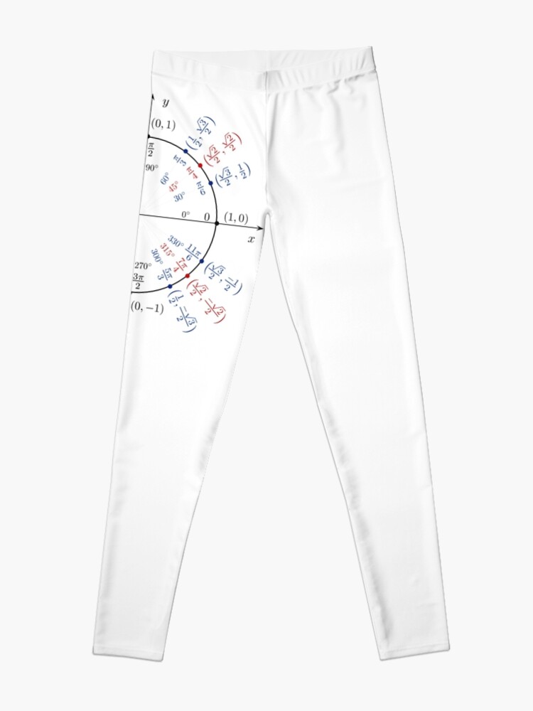 Alternate view of #UnitCircle, #Circle, #Trigonometry, #Sine, Trigonometric Functions, Cartesian Coordinate, System, Mathematics Leggings