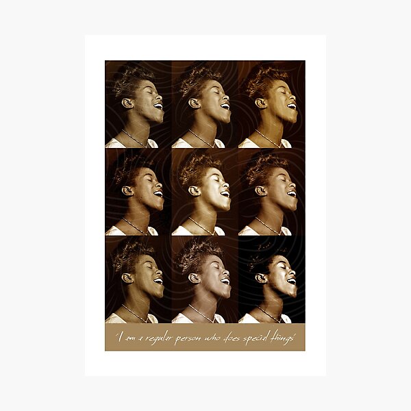 Jazz Heroes Series - Sarah Vaughan Photographic Print