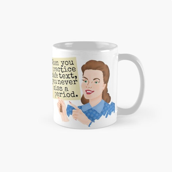 Item preview, Funny Grammar Humor | Practice Safe Text Retro Lady designed and sold by emkayhess.
