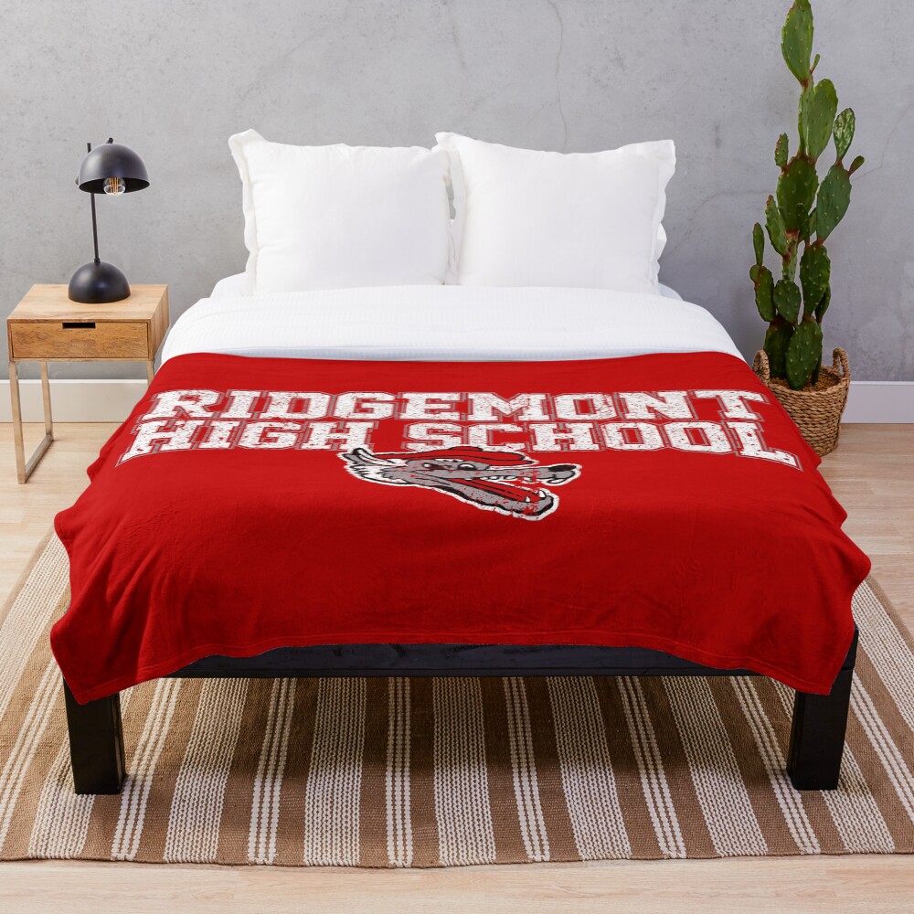 "Ridgemont High School" Throw Blanket for Sale by huckblade Redbubble