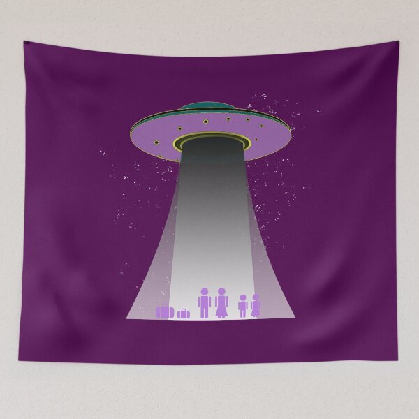 Item preview,  Wear Purple for Peace Day ALIEN with UFO  designed and sold by Greenbaby.