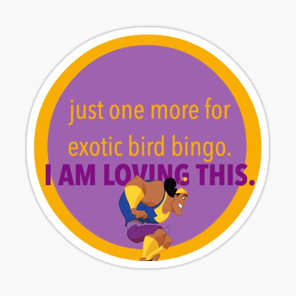 Item preview, exotic bird bingo - kronk designed and sold by veronica1989.