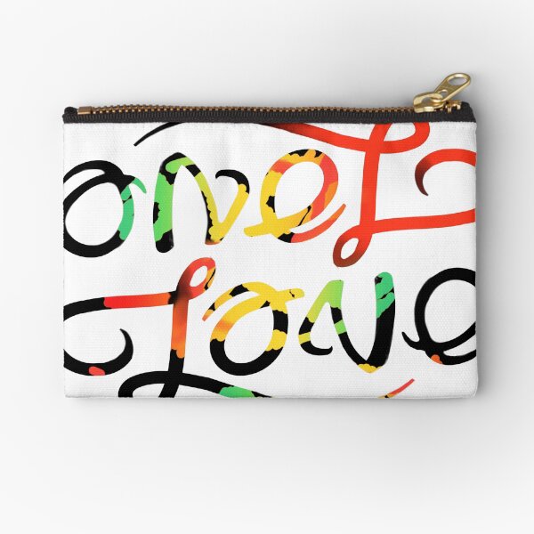 One Love Rotating Ambigram Zipper Pouch