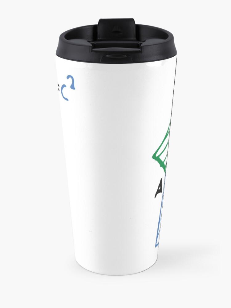 Alternate view of #Pythagorean #Theorem #Formula, #Mathematics, Equation, Imaginary, Complex Number, Mathematician, Trigonometric, Functions Travel Coffee Mug