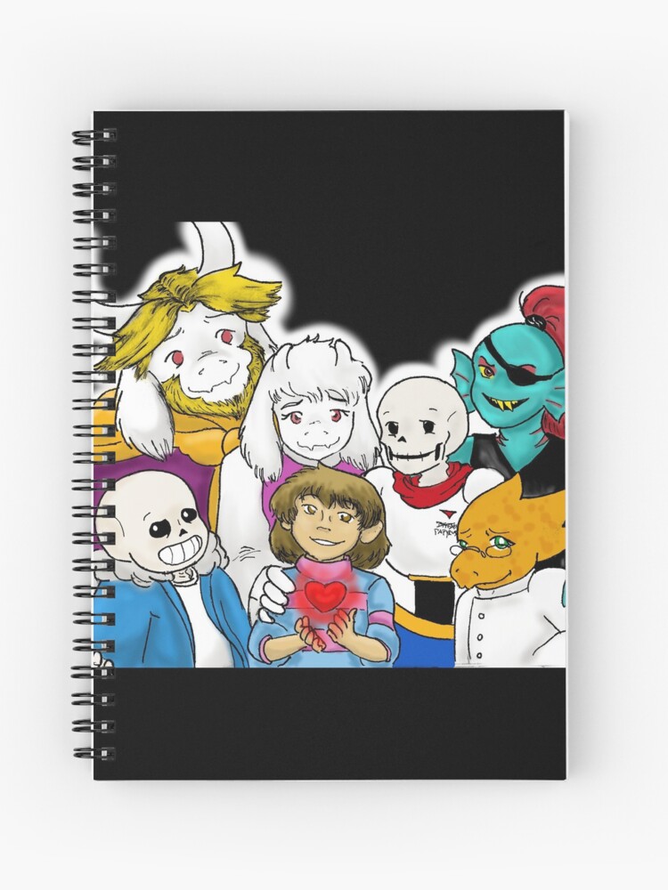 Undertale True Ending Spiral Notebook By Sirensongjes Redbubble