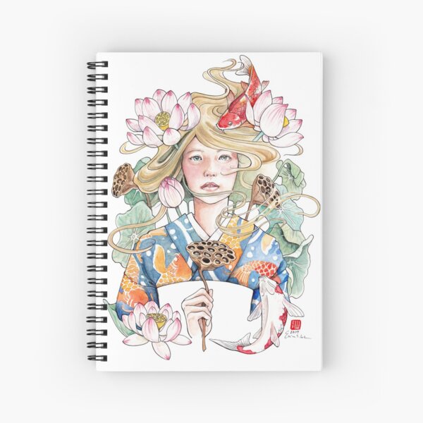 Lotus Spiral Notebook