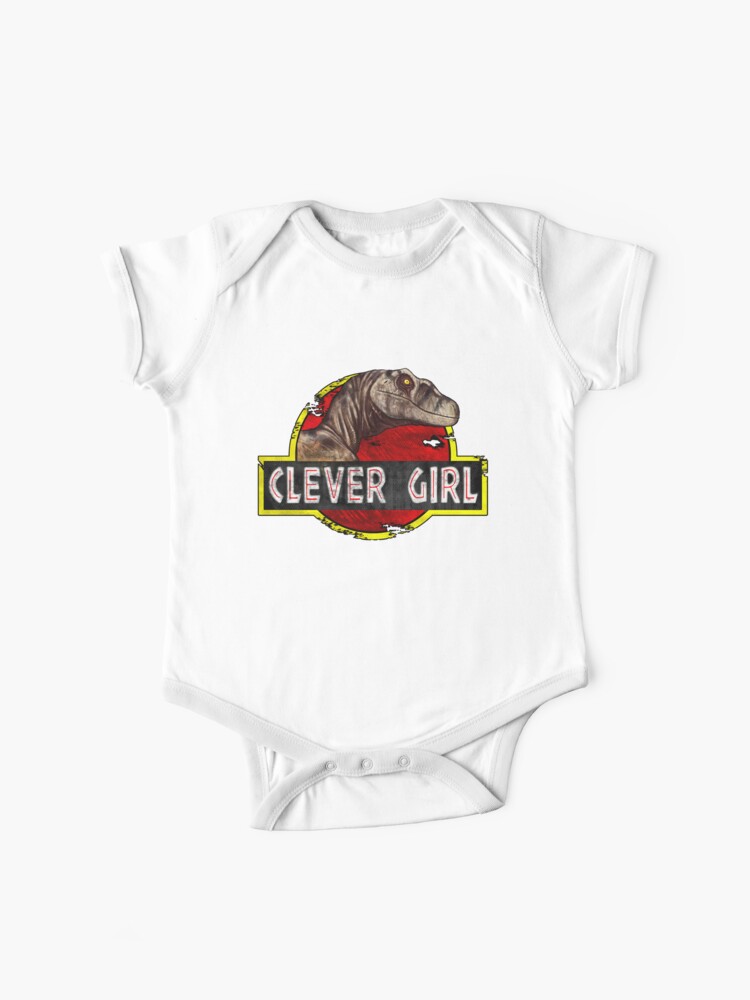 Baby One-Piece, Clever Girl designed and sold by Daenar7