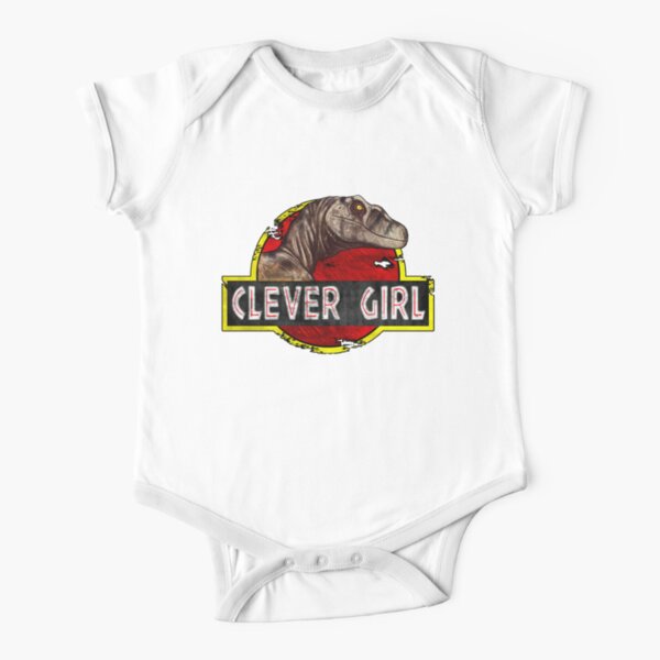 Clever Girl Short Sleeve Baby One-Piece