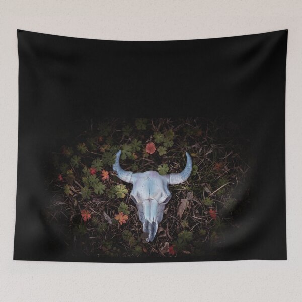 Item preview, Floral Cattle Skull Photography designed and sold by SaltyStar.