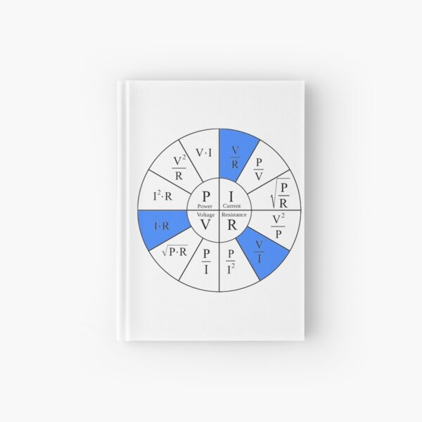 Ohm, Electric Current, Electricity, Electrical Resistance, Conductance, Electrician, Ampere, Electrical Network Hardcover Journal