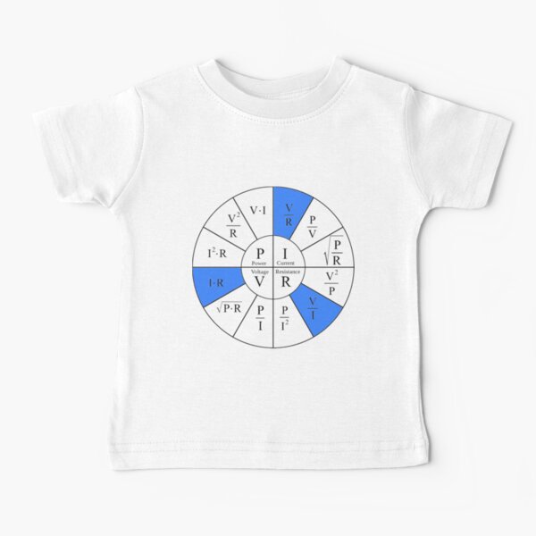 Ohm, Electric Current, Electricity, Electrical Resistance, Conductance, Electrician, Ampere, Electrical Network Baby T-Shirt