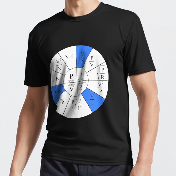 Ohm, Electric Current, Electricity, Electrical Resistance, Conductance, Electrician, Ampere, Electrical Network Active T-Shirt