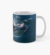 Delphinphotographie mit weißer Linie Kunst Tasse (Standard)