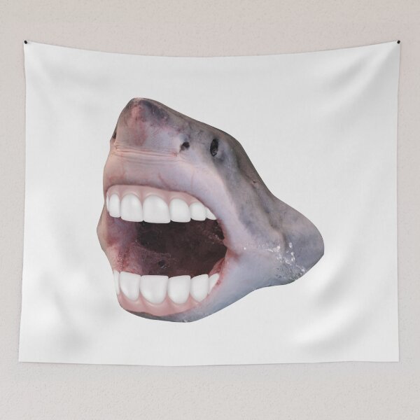 Item preview, Shark With Human printth Funny Shark graphic designed and sold by banwa.