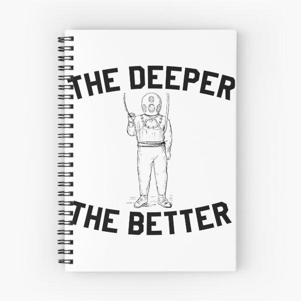 Item preview, The Deeper The Better Scuba Diving graphic Funny Diver print designed and sold by banwa.