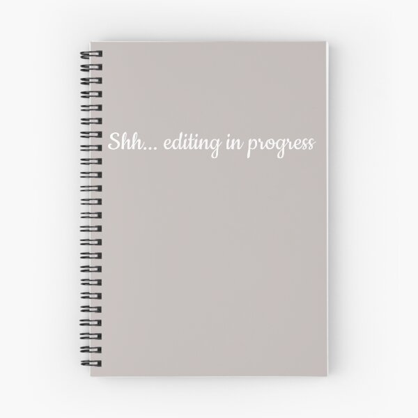 Item preview, Editing in Progress White on Gray designed and sold by TeaRoseWriter.
