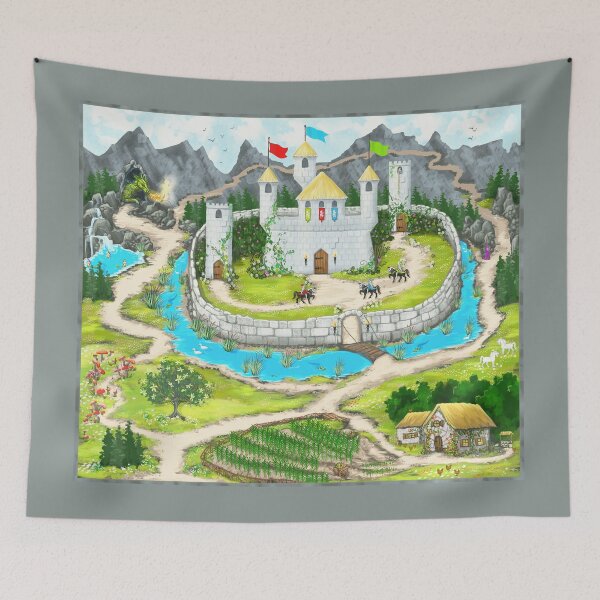 Item preview, Enchanted Castle Playmat designed and sold by KimMarshall.