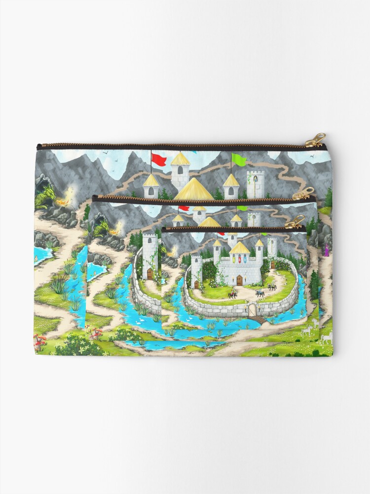 Alternate view of Enchanted Castle Playmat Zipper Pouch
