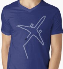 Contrails slight delay. Men's V-Neck T-Shirt