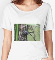Black and White Warbler Women's Relaxed Fit T-Shirt