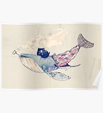 Pirate Whale Poster