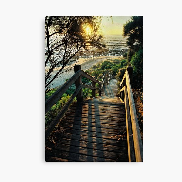 Item preview, beach steps. shack bay bunurong marine park designed and sold by bodhiimages.