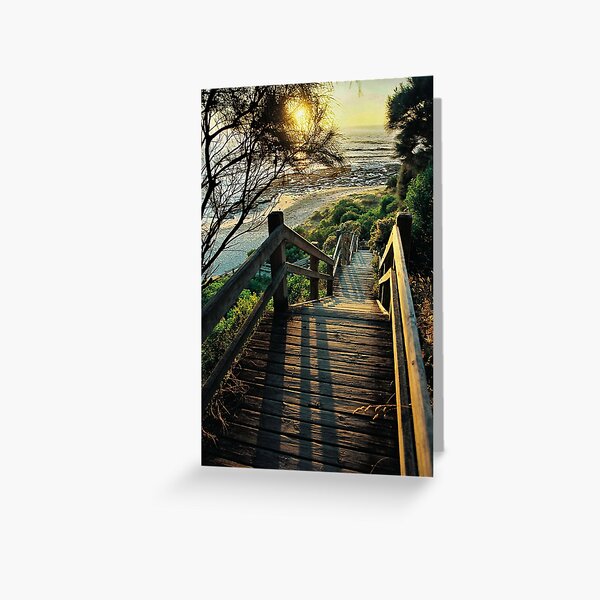 Item preview, beach steps. shack bay bunurong marine park designed and sold by bodhiimages.