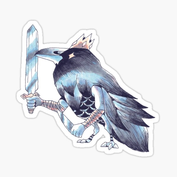 King Raven Sticker