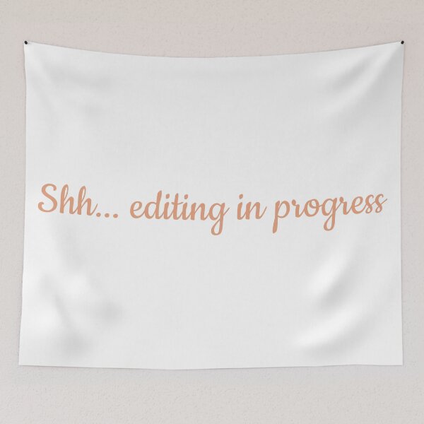 Item preview, Editing in Progress Peach designed and sold by TeaRoseWriter.