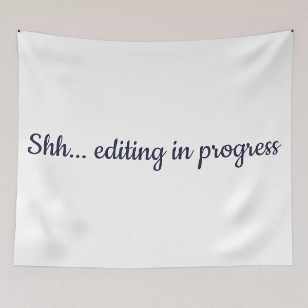 Item preview, Editing in Progress Navy Blue designed and sold by TeaRoseWriter.