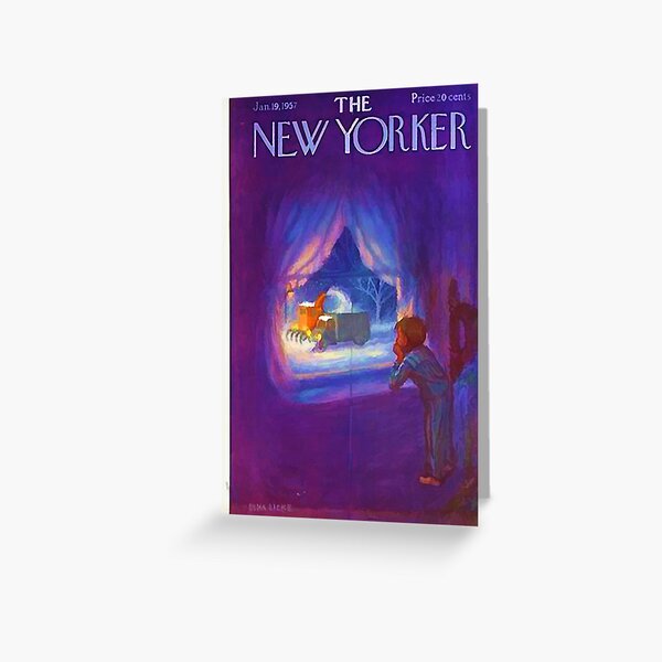 Vintage New Yorker Cover - Circa 1957-2 Greeting Card