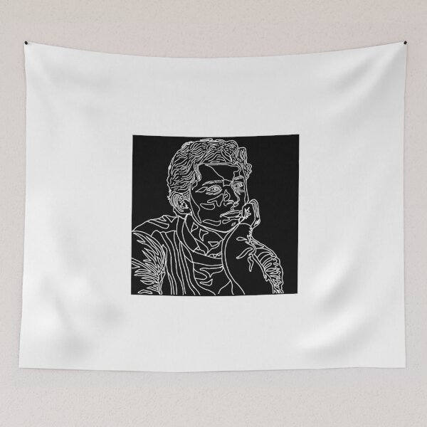 Item preview, Tom Holland white outline black background Fan-art designed and sold by Merlino214.