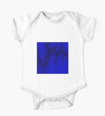 Navy Lightning Short Sleeve Baby One-Piece