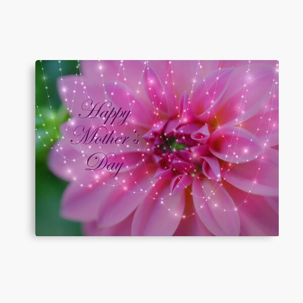 Festive And Beautiful Mothers Day Card Canvas Print